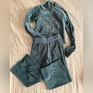 Lululemon scuba corded velvet pants and jacket